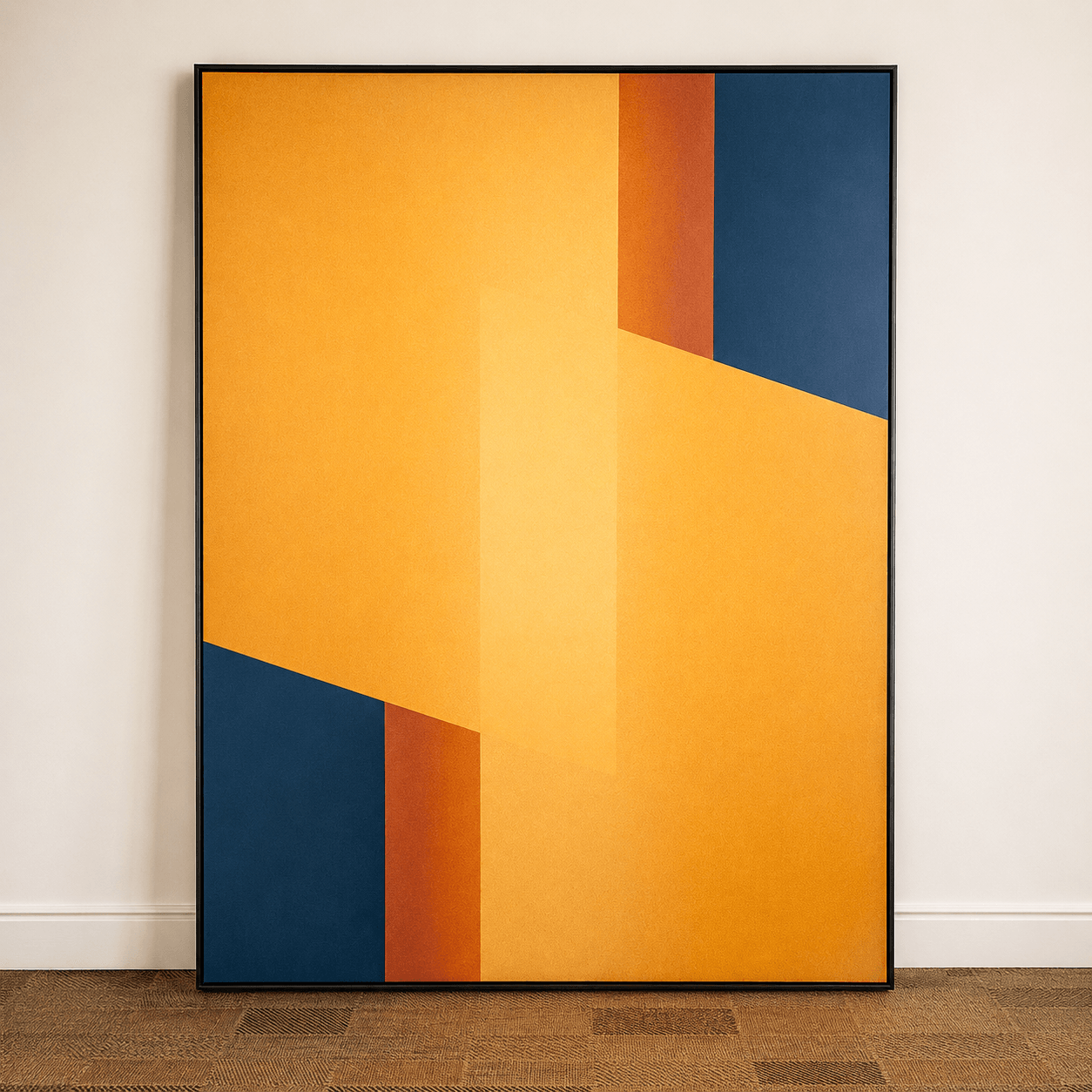 Quadro tela em canvas - VOLUME 026 - 120x160cm - Moldura Canaleta Alta Preta